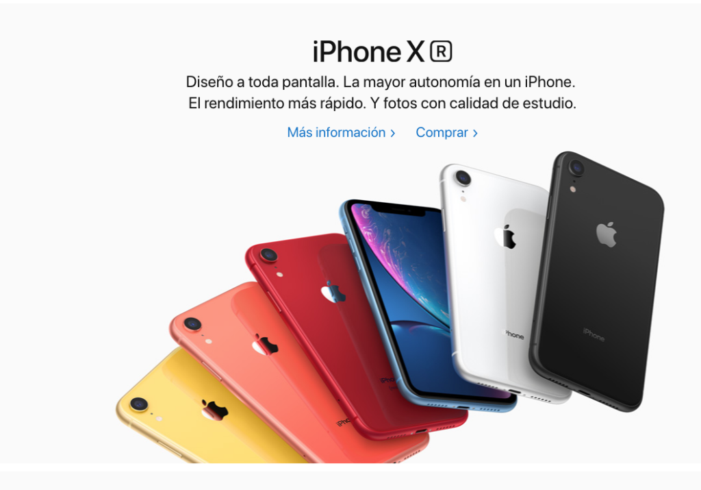 contenidos digitales marketing digital iphone X apple